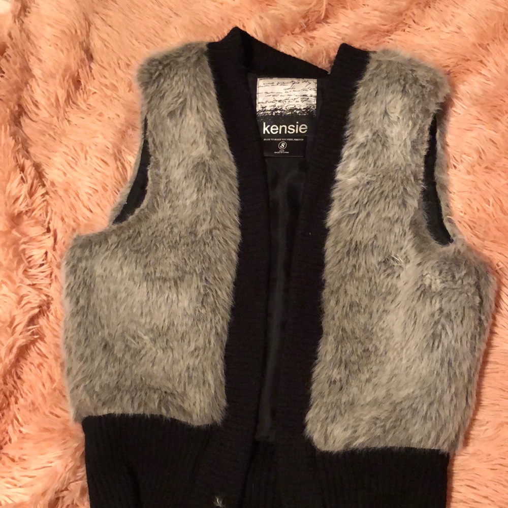 Faux fur vest